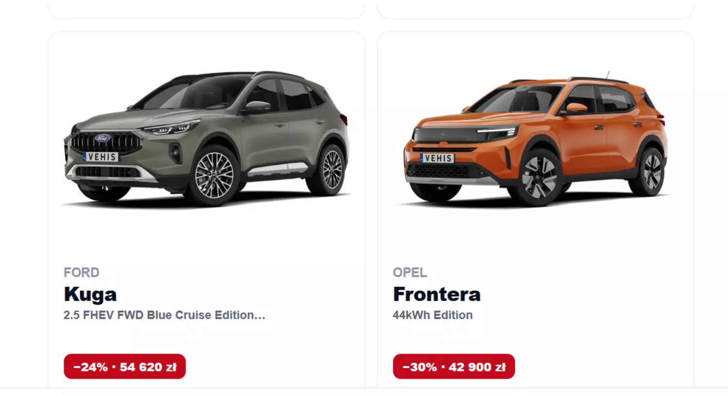 Oferta VEHIS