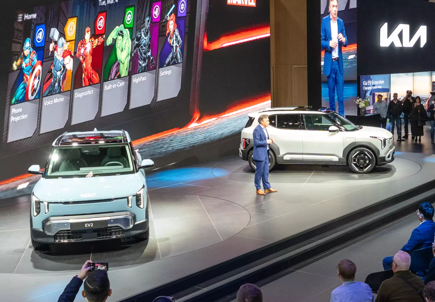 Premiera Kia EV2 na salonie samochodowym w Brukseli